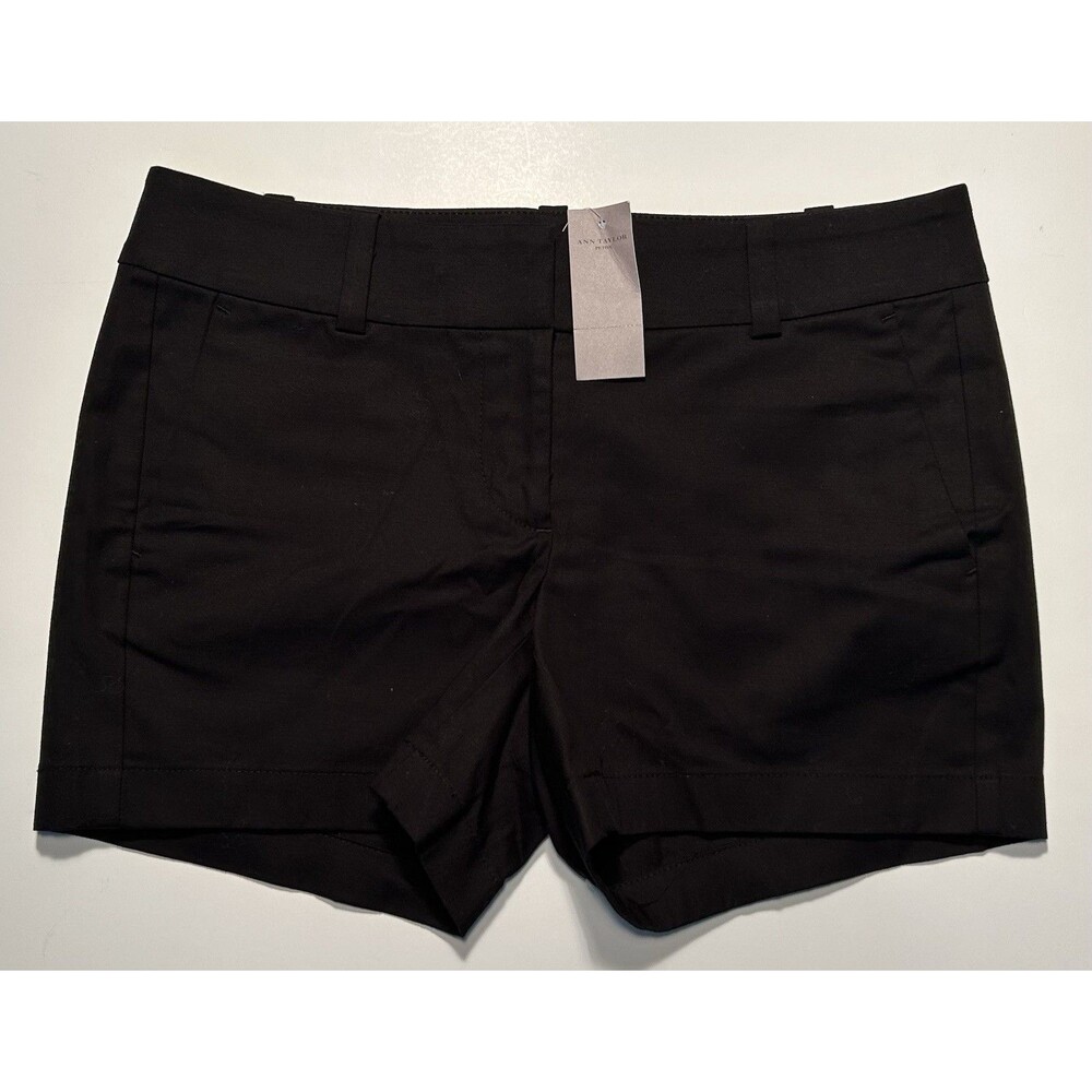 Ann Taylor petite Women’s black low rise city shorts Stretch Size 0 P 28X4 New!!